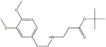 tert-butyl 3-{[2-(3,4-dimethoxyphenyl)ethyl]amino}propanoate 结构式