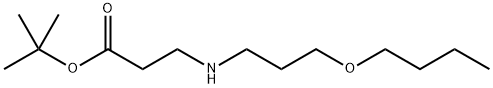 tert-butyl 3-[(3-butoxypropyl)amino]propanoate 结构式