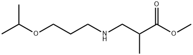 methyl 2-methyl-3-{[3-(propan-2-yloxy)propyl]amino}propanoate 结构式