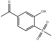 1-(3-hydroxy-4-methanesulfonylphenyl)ethan-1-one 结构式