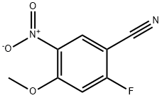 2-氟-4-甲氧基-5-硝基苯甲腈 结构式