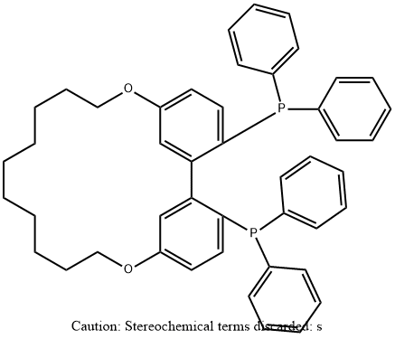16,26-双(二苯基膦基)-3,14-二噁英-1,2(1,3)-二苯并环四癸烷 结构式