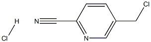 5-(氯甲基)吡啶-2-腈盐酸盐 结构式