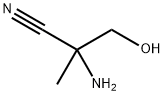 Propanenitrile, 2-amino-3-hydroxy-2-methyl- 结构式