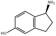 (1S)-1-AMINO-2,3-DIHYDRO-1H-INDEN-5-OL 结构式