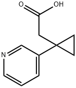 2-(1-(吡啶-3-基)环丙基)乙酸 结构式