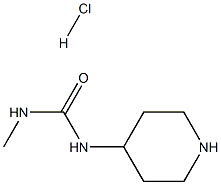 1-甲基-3-(哌啶-4-基)脲盐酸盐 结构式