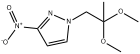 1-(2,2-dimethoxypropyl)-3-nitro-1H-pyrazole 结构式