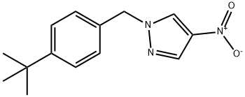 1-[(4-tert-butylphenyl)methyl]-4-nitro-1H-pyrazole 结构式