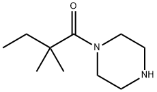 2,2-dimethyl-1-(piperazin-1-yl)butan-1-one 结构式