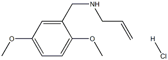 [(2,5-dimethoxyphenyl)methyl](prop-2-en-1-yl)amine hydrochloride 结构式