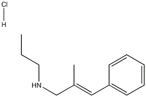 [(2E)-2-methyl-3-phenylprop-2-en-1-yl](propyl)amine hydrochloride 结构式