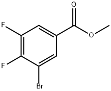 3-溴-4,5-二氟苯甲酸甲酯 结构式