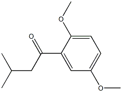 1-(2,5-dimethoxyphenyl)-3-methylbutan-1-one 结构式