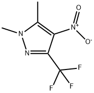 1,5-二甲基-4-硝基-3-(三氟甲基)-1H-吡唑 结构式
