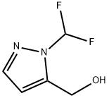 [2-(Difluoromethyl)pyrazol-3-yl]methanol 结构式