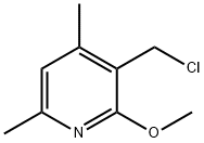 3-(氯甲基)-2-甲氧基-4,6-二甲基吡啶 结构式