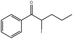 2-碘-1-苯基-1-戊酮 结构式