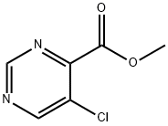 5-氯嘧啶-4-羧酸甲酯 结构式