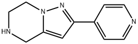 4,5,6,7-TETRAHYDRO-2-(PYRIDIN-4-YL)PYRAZOLO[1,5-A]PYRAZINE 结构式