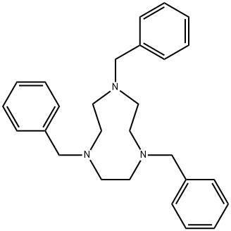 1,4,7-三苄基-1,4,7-三氮杂环壬烷 结构式