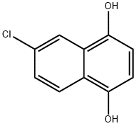 6 - 氯-1,4 - 萘二酚 结构式