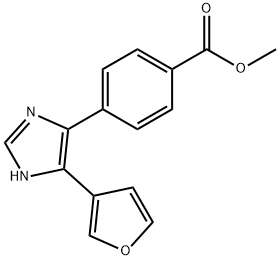 methyl 4-[5-(furan-3-yl)-1H-imidazol-4-yl]benzoate 结构式