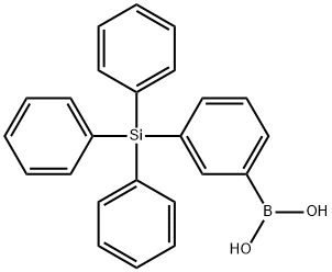 3-(三苯基甲硅烷基)苯硼酸 结构式