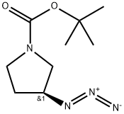 (3S)-1-Boc-3-azido-pyrrolidine 结构式