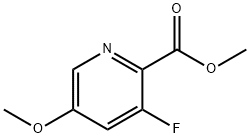 3-氟-5-甲氧基吡啶甲酸甲酯 结构式