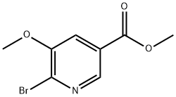 Methyl 6-bromo-5-methoxypyridine-3-carboxylate 结构式