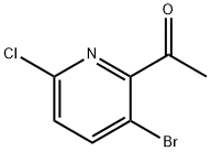 3-溴-6-氯吡啶-2-乙酮 结构式