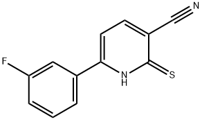 6-(3-Fluoro-phenyl)-2-thioxo-1,2-dihydro-pyridine-3-carbonitrile 结构式