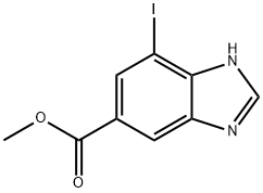 7-Iodo-3H-benzoimidazole-5-carboxylic acid methyl ester 结构式