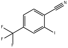 2-碘-4-(三氟甲基)苯甲腈 结构式