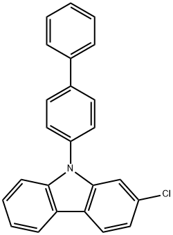 9-联苯基-2-氯-咔唑 结构式