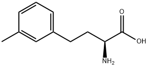 (S)-2-氨基-4-(间甲苯基)丁酸 结构式