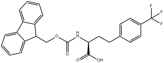 Fmoc-4-trifluoromethyl-L-homophenylalanine 结构式