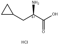 R-环丙基丙氨酸盐酸盐 结构式