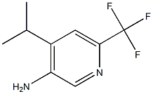 4-propan-2-yl-6-(trifluoromethyl)pyridin-3-amine 结构式