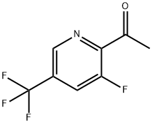 1-(3-氟-5-(三氟甲基)吡啶-2-基)乙-1-酮 结构式