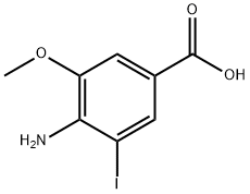 4-氨基-3-碘-5-甲氧基苯甲酸 结构式