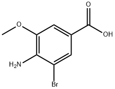 4-Amino-3-bromo-5-methoxy-benzoic acid 结构式