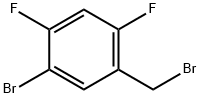 1-溴-5-(溴甲基)-2,4-二氟苯 结构式