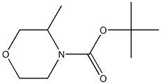 tert-butyl 3-methylmorpholine-4-carboxylate 结构式