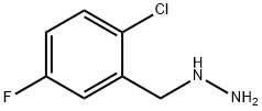 (2-chloro-5-fluorobenzyl)hydrazine 结构式