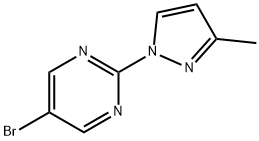 5-bromo-2-(3-methylpyrazol-1-yl)pyrimidine 结构式