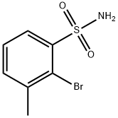 2-溴-3-甲基苯磺酰胺 结构式