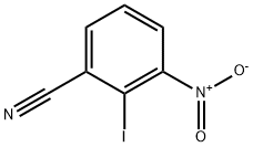 2-碘-3-硝基苯腈 结构式