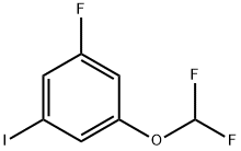 1-(二氟甲氧基)-3-氟-5-碘苯 结构式